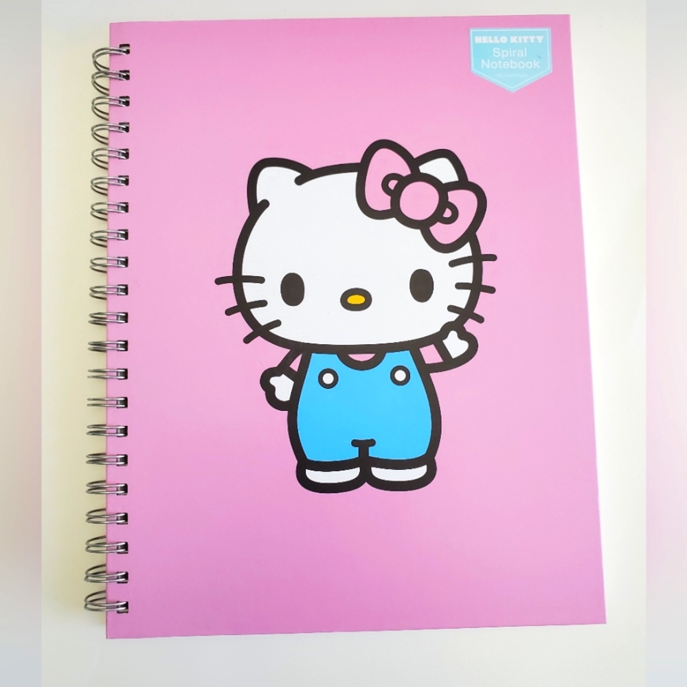 Hello Kitty Note Book, Spiral/Coil, Hard Cover, Large 9"x11, 160 Pages, …